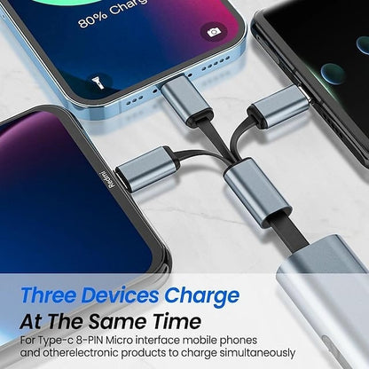 3 in 1 portable retractable usb cable