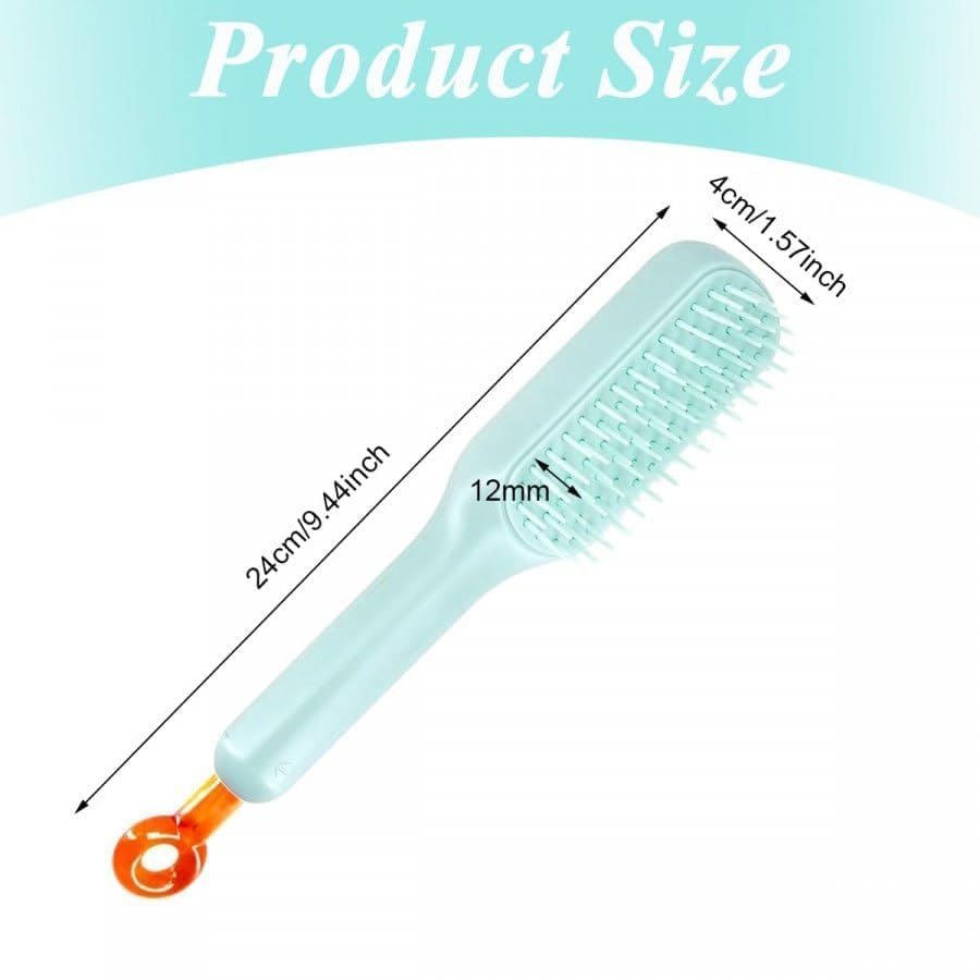 Self Cleaning Hair Brush Hairbrushes for Women Easy Clean Hair Brush, Massage Comb with