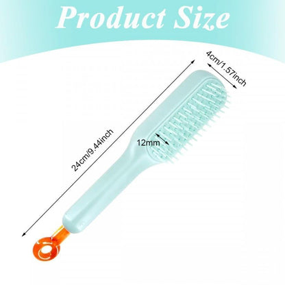 Self Cleaning Hair Brush Hairbrushes for Women Easy Clean Hair Brush, Massage Comb with