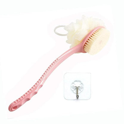 Silicone Back Scrubber Brush with Loofah