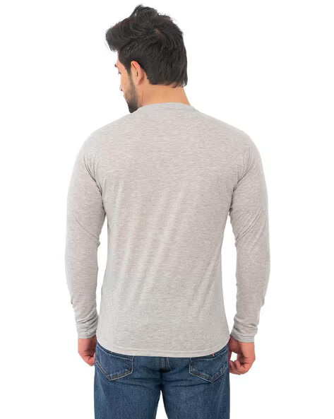 FULL SLAVE PRINTED Henley T SHIRTS