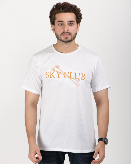 CreativiT Graphic Printed T-Shirt for Unisex Whisky is Risky Tshirt | Casual Half Sleeve Round Neck T-Shirt | 100% Cotton | D00529-20