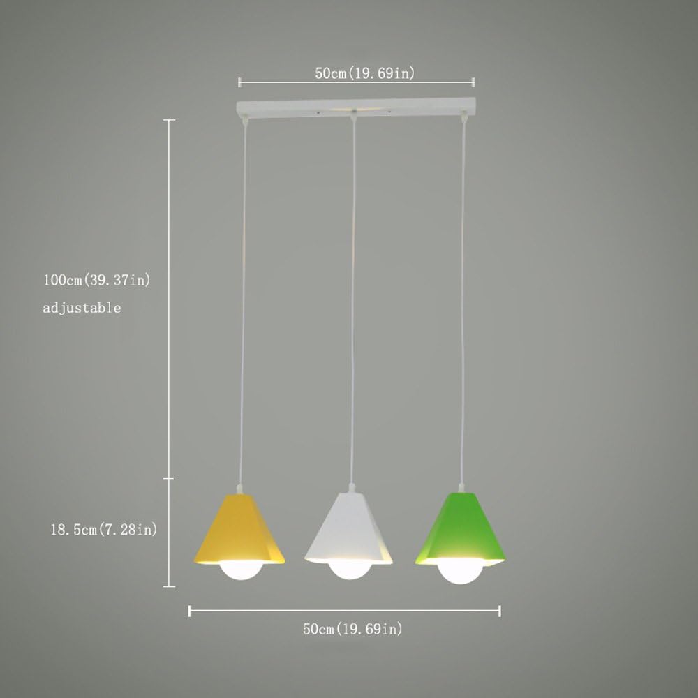 Lights, Small Pyramid Chandelier Indoor Lighting Modern Iron Ceiling Lights Restaurant Bar Pendant Lamp Socket Voltage 110~ Height Adjustable Modern...