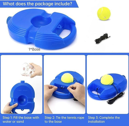 Tennis Trainer Rebound Ball,Solo Tennis Training Equipment for Self-Pracitce | Portable Tool |