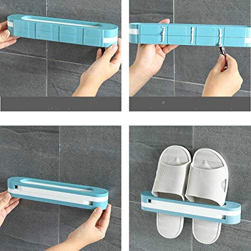 3-in-1 Wall-Mounted Slippers Shoe Storage
