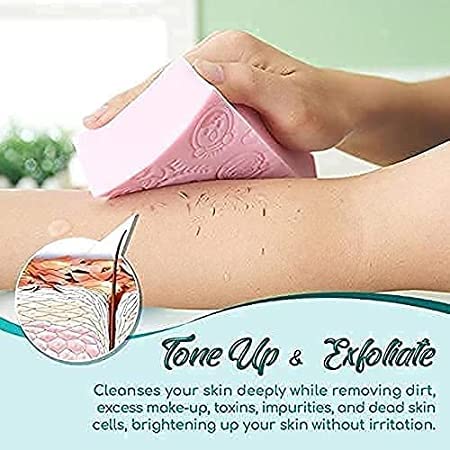 Soft Exfoliating Sponge Shower Brush Exfoliating Body Sponge for