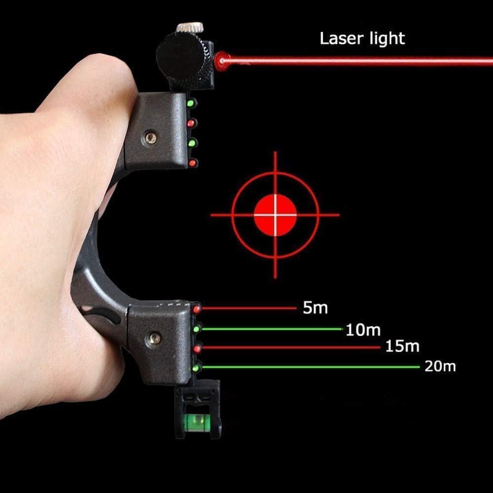 Adjustable Laser Guided Sling Shot Beginner Youth for Outdoor Recreational, Fishing and Fitness Toy Set Camping,Rock Climbing,Professional Rubber...
