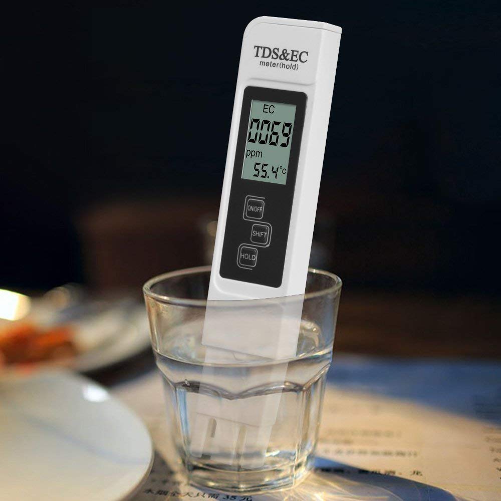 TDS EC and Temperature (3 in 1) Purity Tester