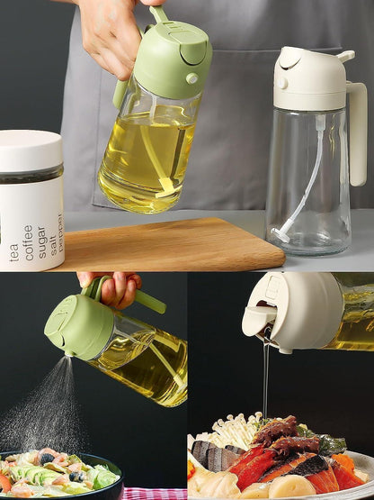 2-IN-1 OIL DISPENCER SPRAY BOTTLE FOR COOKING (500ML)
