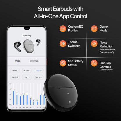 Boltt Aero TWS Ear Buds Custom EQ, Wireless Bluetooth 5.4