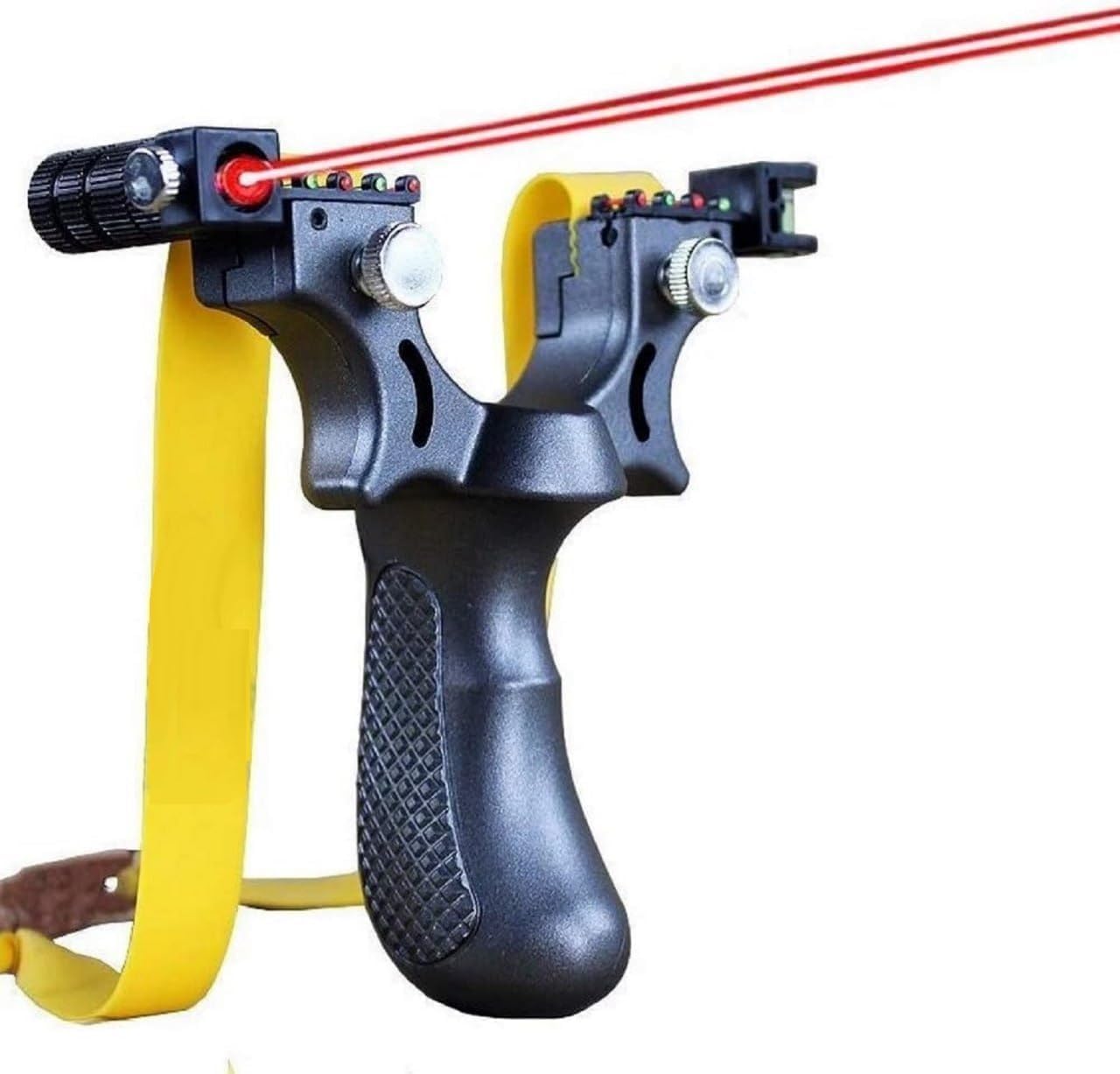 Adjustable Laser Guided Sling Shot Beginner Youth for Outdoor Recreational, Fishing and Fitness Toy Set Camping,Rock Climbing,Professional Rubber...