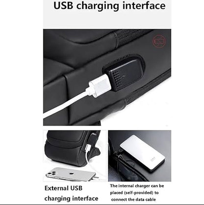 ING Bag for Men,Cross body Bag with Water Bottle Holder Mobile Phone Compartment Shoulder Bag with Handle,Pack Of 1