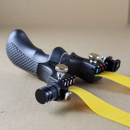 Adjustable Laser Guided Sling Shot Beginner Youth for Outdoor Recreational, Fishing and Fitness Toy Set Camping,Rock Climbing,Professional Rubber...