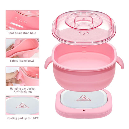 Heater Portable and Easy-to-Use Electric Waxing Heater Machine with Lid for Gentle Hair Removal,Wax Heater for Waxing for Women, Non-Stick Wax...