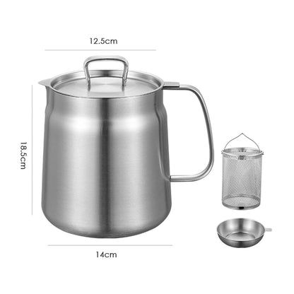 304 Stainless Steel Deep Fryer Pot with Basket