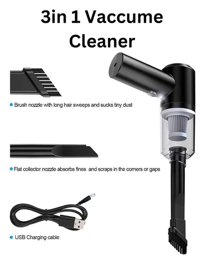 3 in 1 Portable Car Vacuum Cleaner with Blower