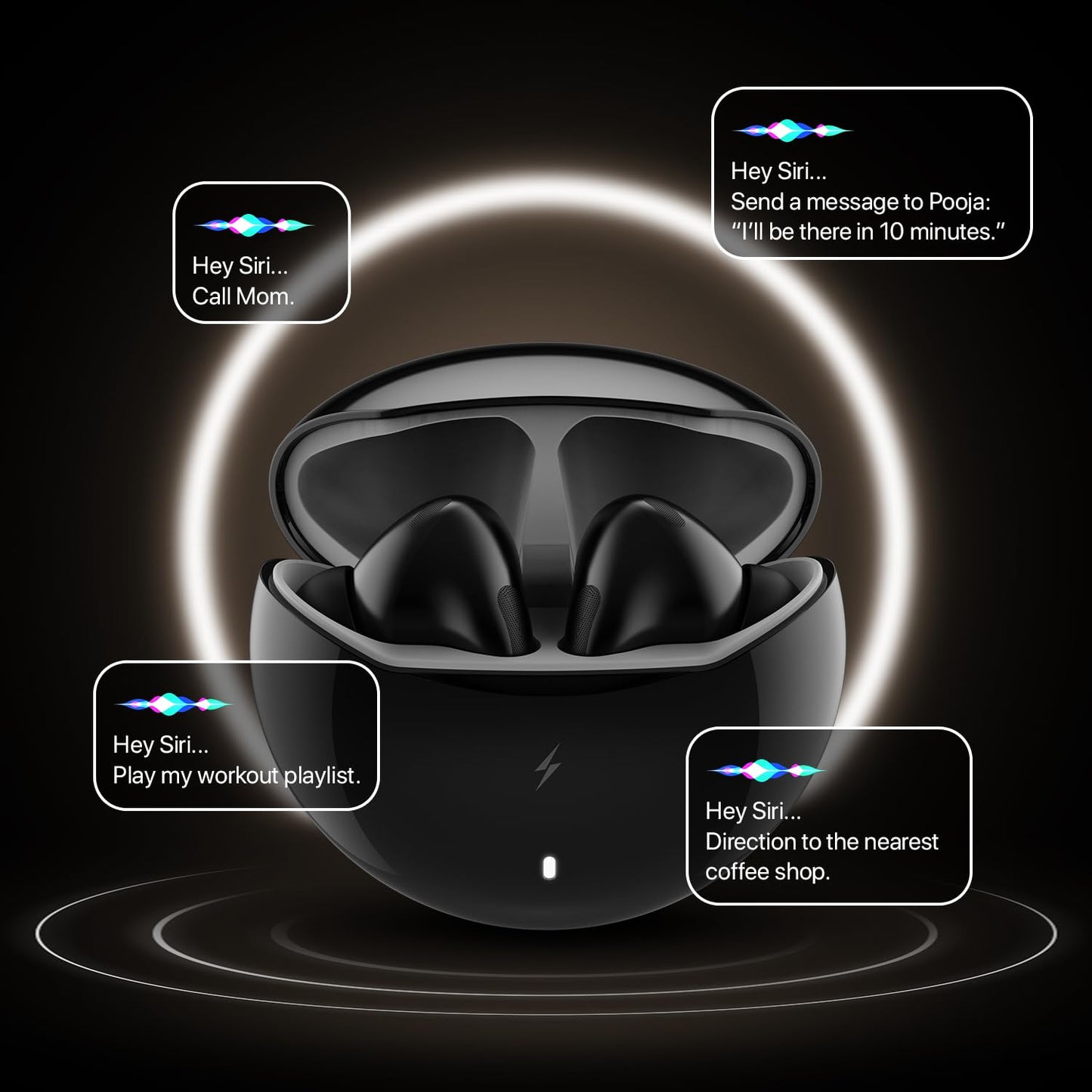 Boltt Aero TWS Ear Buds Custom EQ, Wireless Bluetooth 5.4