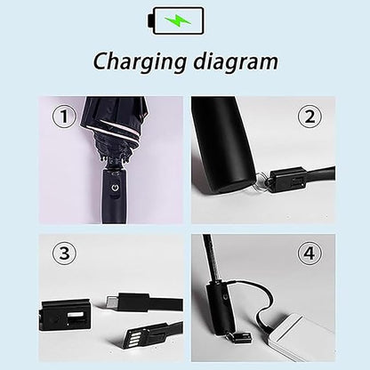 3 In 1 Umbrella With Fan And Mister