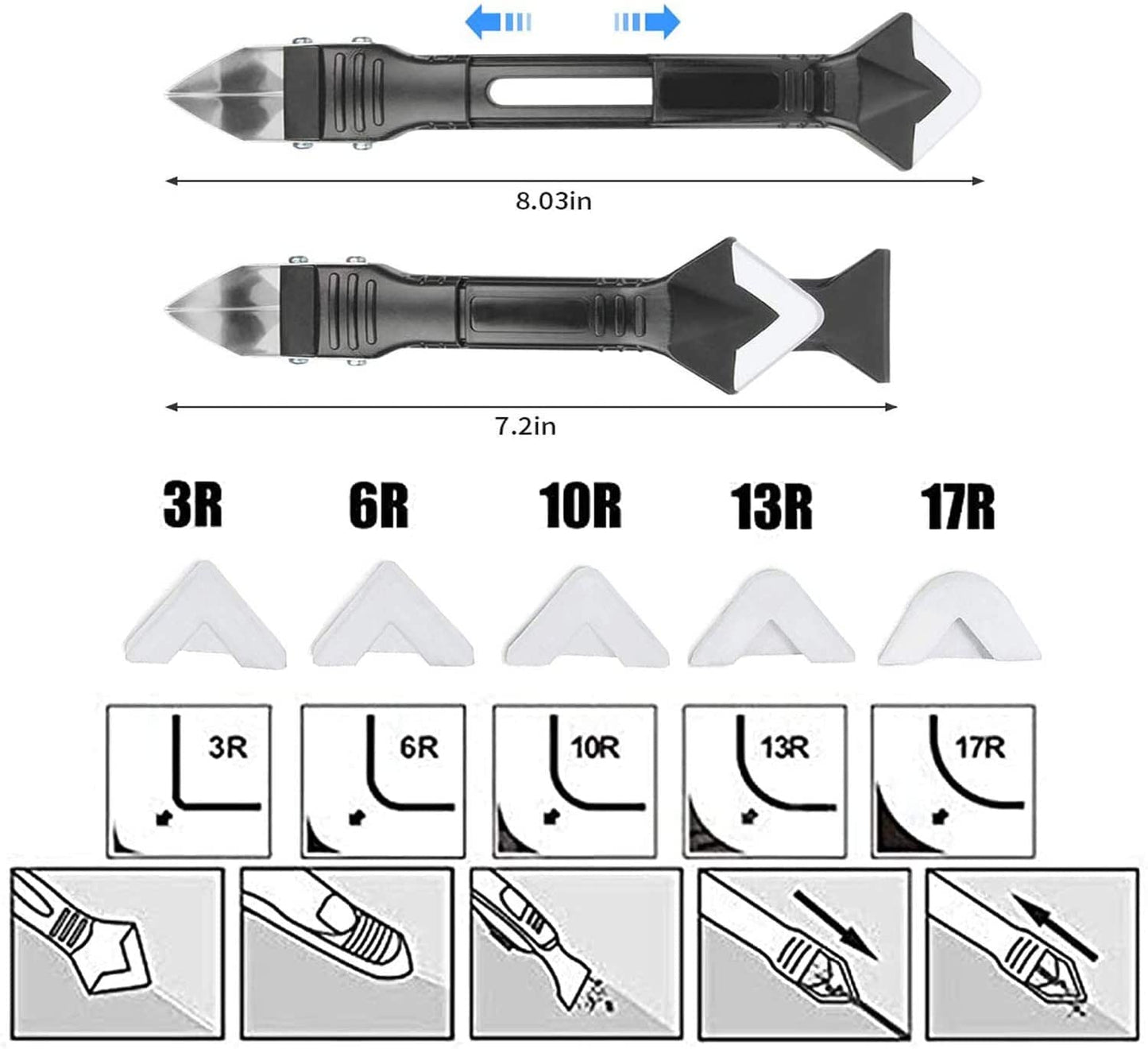 3 in 1 Silicone Caulking Tools