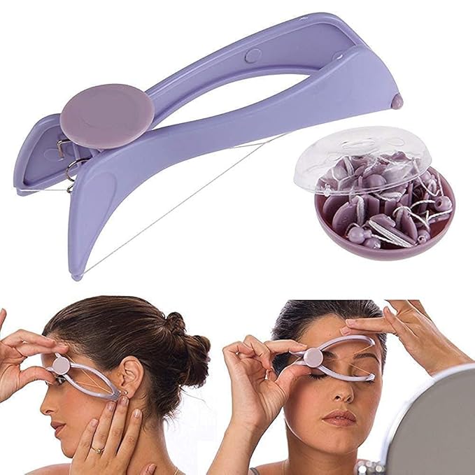 Tactine Eyebrow Face and Body Hair Threading and Removal System Tweezers for eyebrows