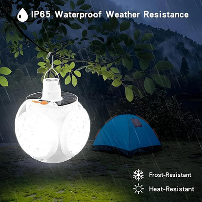 Solar LED White Light Bulb, Multi-Functional