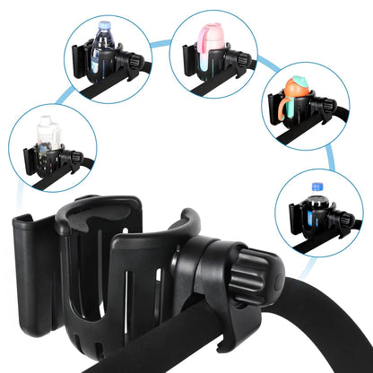 Universal 2-in-1 Cup Holder with Phone Holder