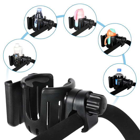 Universal 2-in-1 Cup Holder with Phone Holder