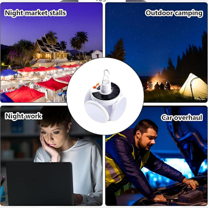 Solar LED White Light Bulb, Multi-Functional