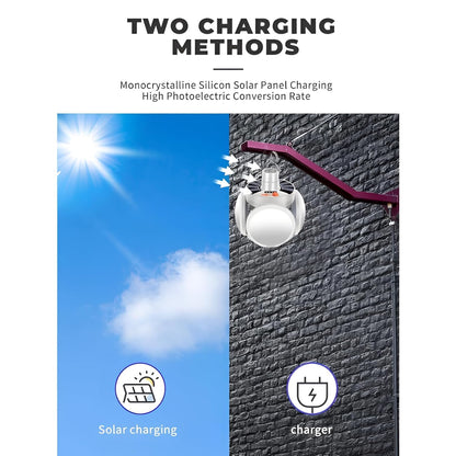 Solar LED White Light Bulb, Multi-Functional
