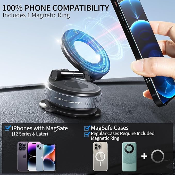 WOPPCART Vacuum Magnetic Phone Holder Stand for Magsafe