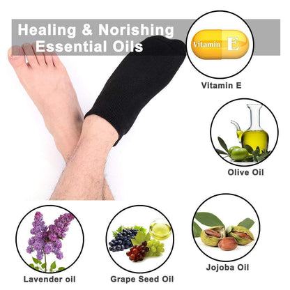 heel socks for cracked,feet crack heel socks,heel socks cotton,silicone gel heel pad socks,gel socks for cracked heels(multi color)