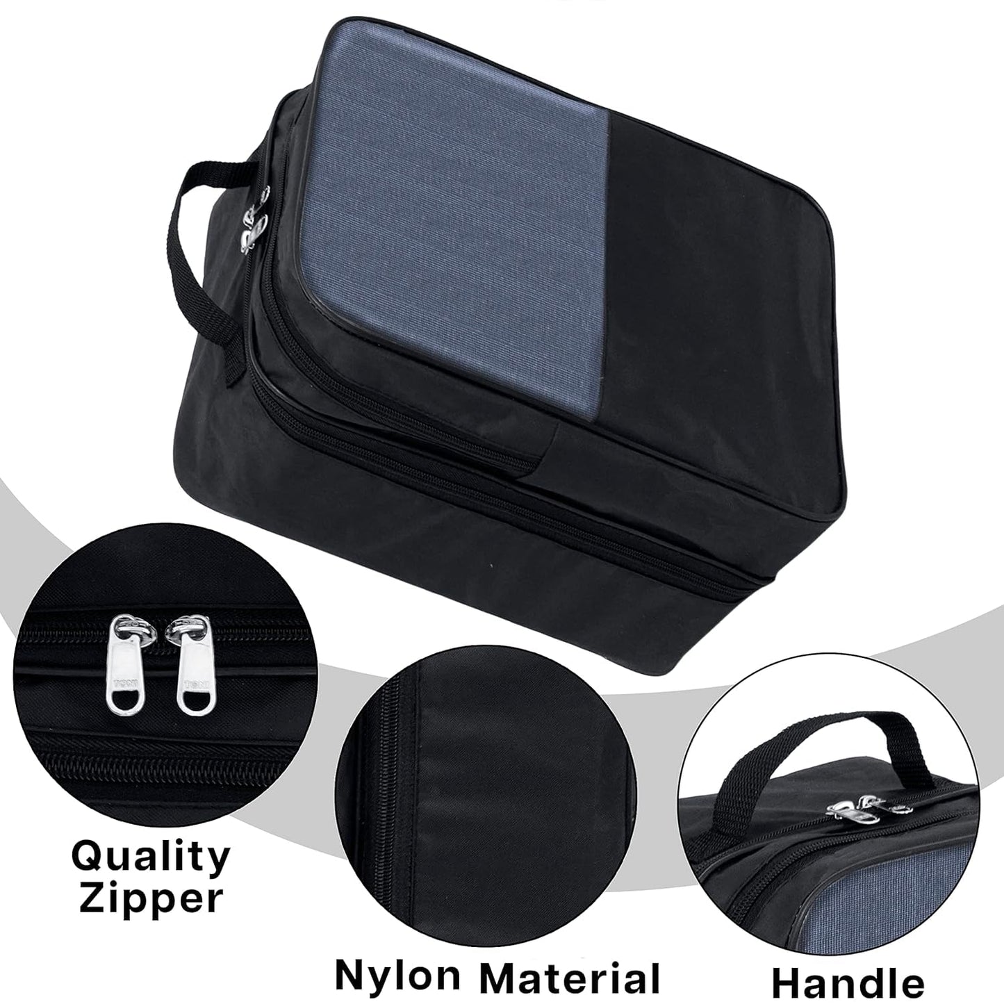 14 Inch Travel Shoe Bag,Cover,Pouches - Gym Men and Ladies Footwear Packing Storage Portable Cover - Storage Travel Organizer for Women & Men -...