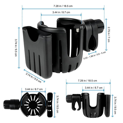Universal 2-in-1 Cup Holder with Phone Holder