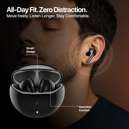 Boltt Aero TWS Ear Buds Custom EQ, Wireless Bluetooth 5.4