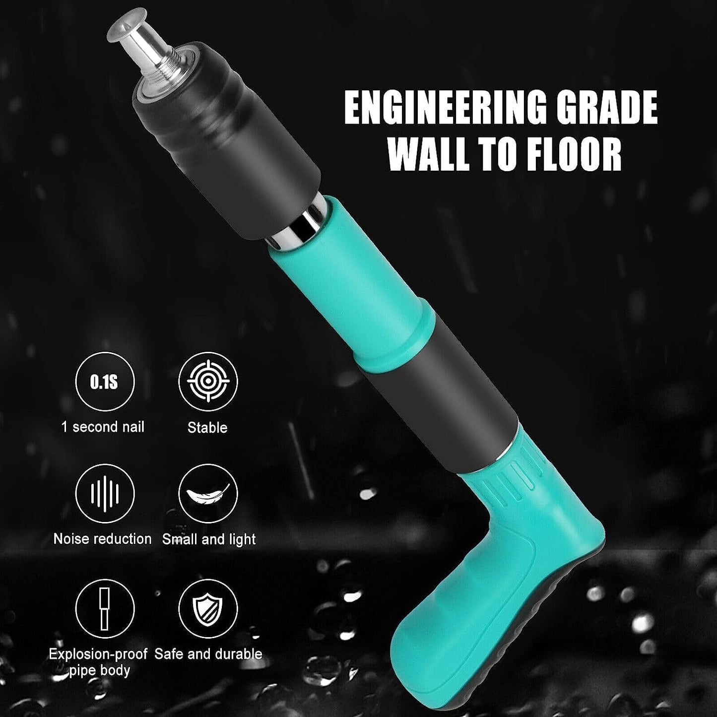Steel Nail Gun Tool, Concrete Nail Gun, Portable Mini Nail Shooting Machine with 50 Nails, Nail Wall Fixing Tool, Nail Wall Fasting Tool for...