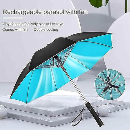 3 In 1 Umbrella With Fan And Mister