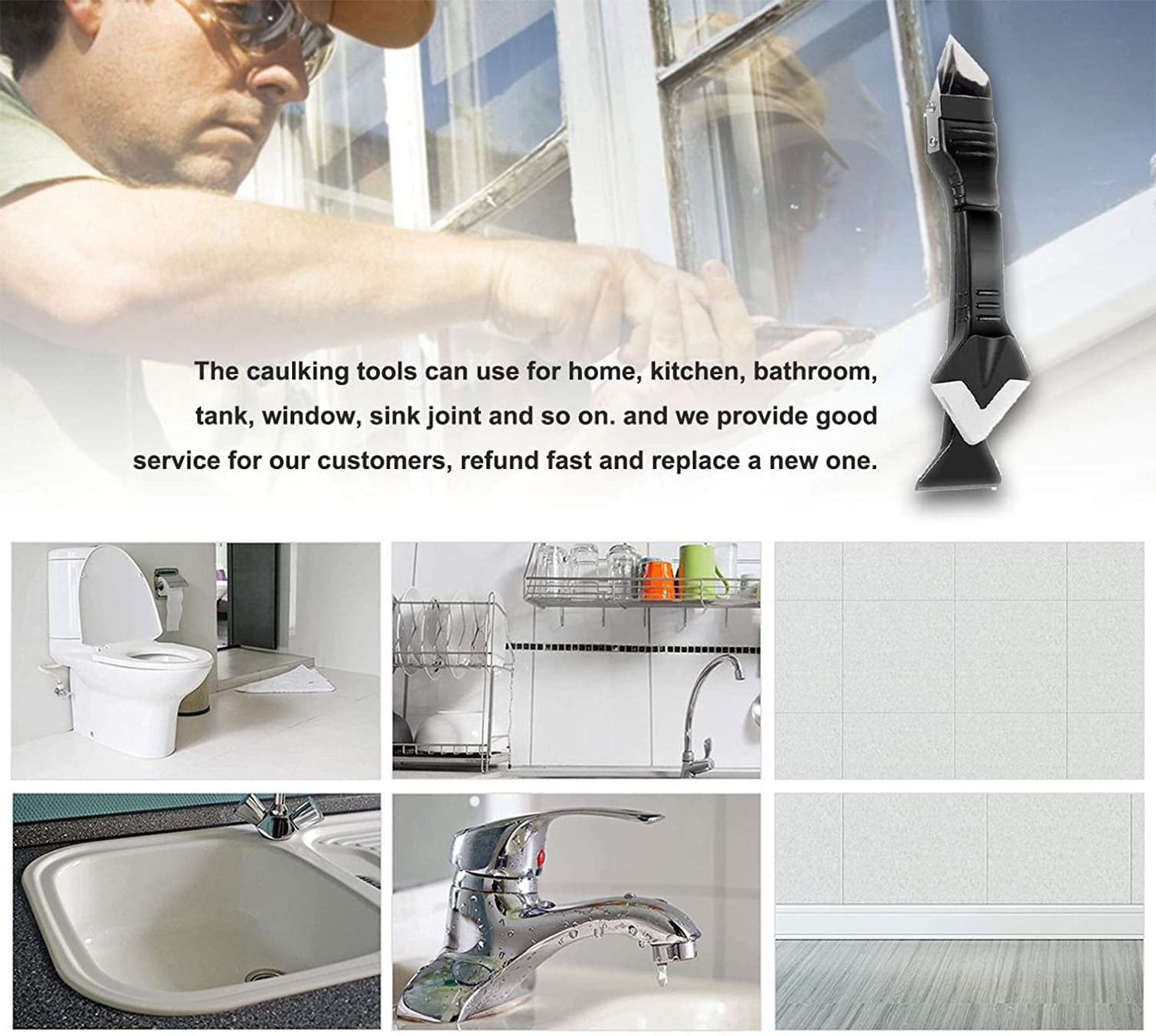 3 in 1 Silicone Caulking Tools