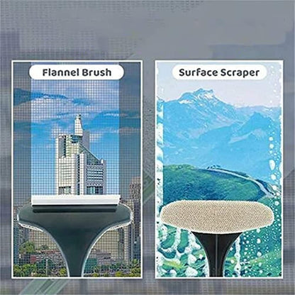 2-in-1 Window Cleaning Brush with Wiper
