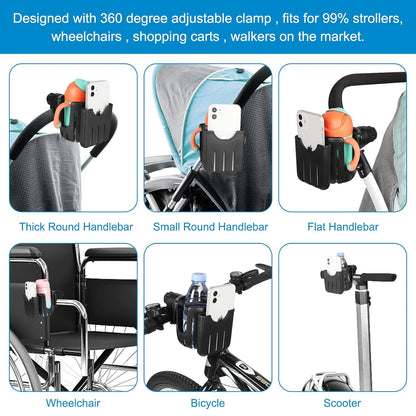 Universal 2-in-1 Cup Holder with Phone Holder