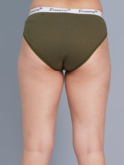 7 Pcs 100% Pure cotton washable all days stickers brief panty