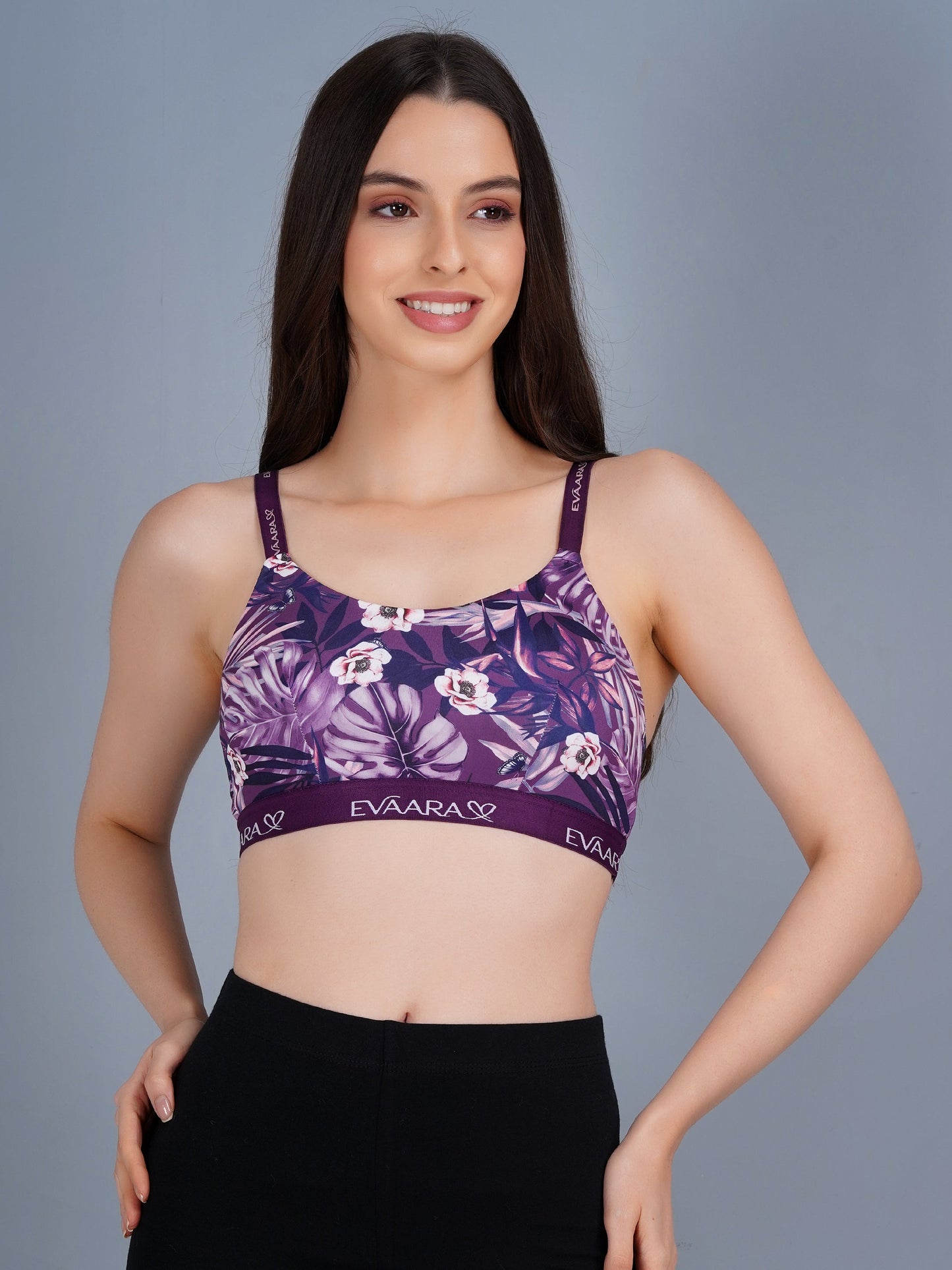 Geomatrical Digital Printed Sports Bra