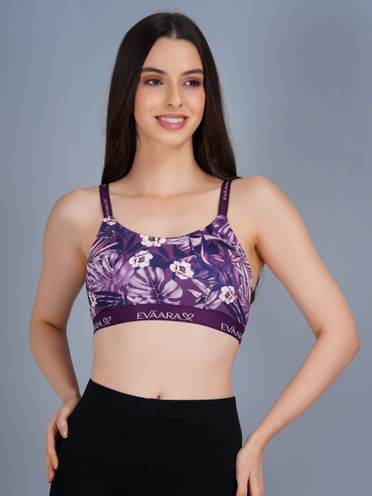 Geomatrical Digital Printed Sports Bra