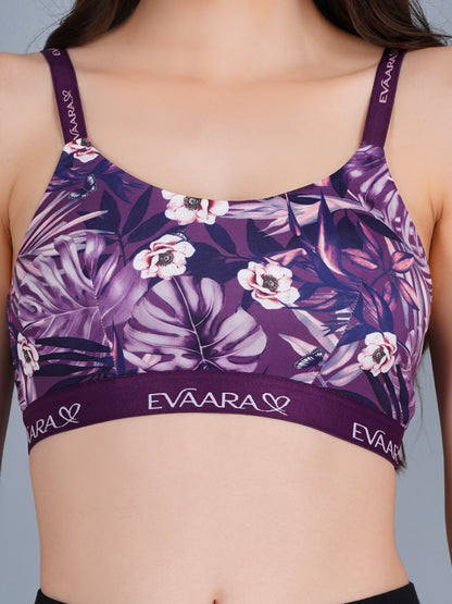 Geomatrical Digital Printed Sports Bra