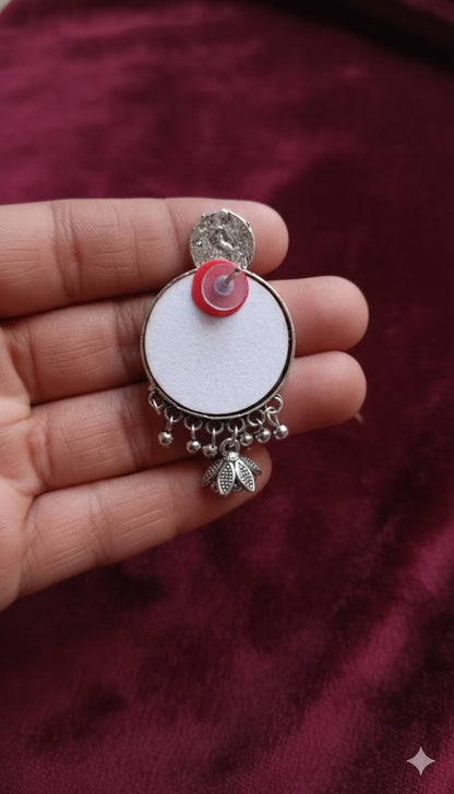 Lotus Jhumka Earrings Multicolour