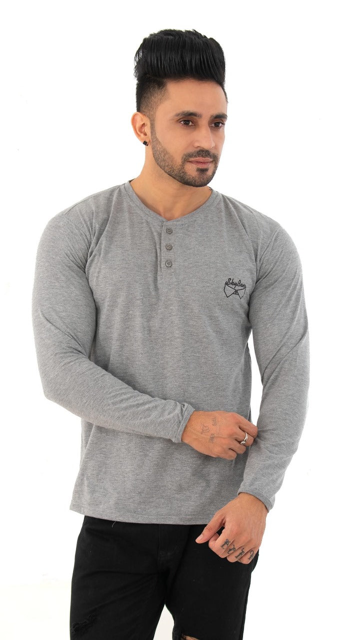 Logo Regular Fit Henley T-shirt