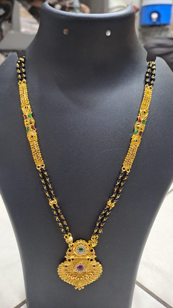 Gold-tone traditional mangalsutra