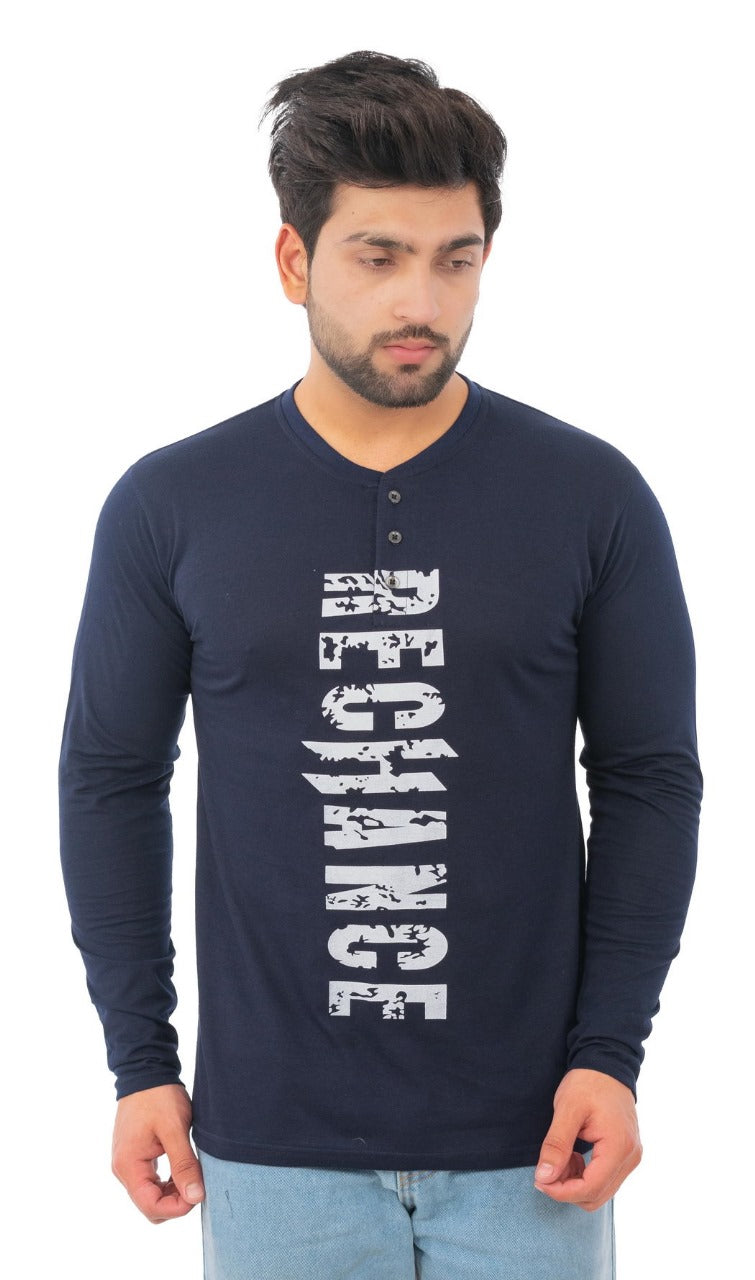 Outfitters Henley Full Sleeves T-Shirt for Men
