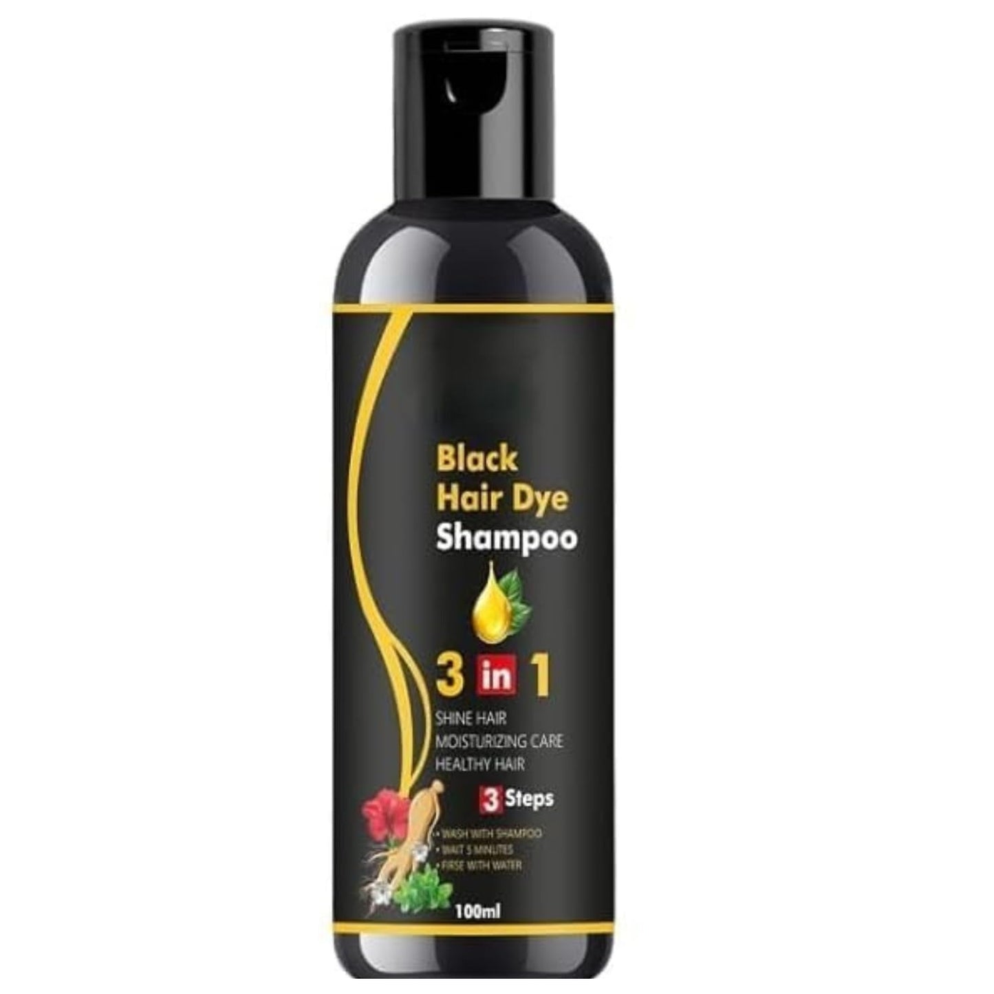 Organic Natural Organic Herbal 3 in 1 Hair Dye  pack of -2