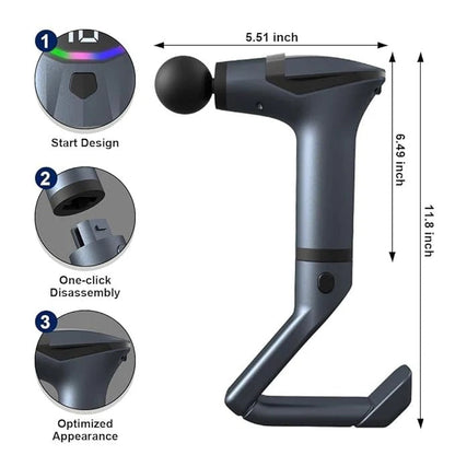 Premium Dual Handle Massage Gun