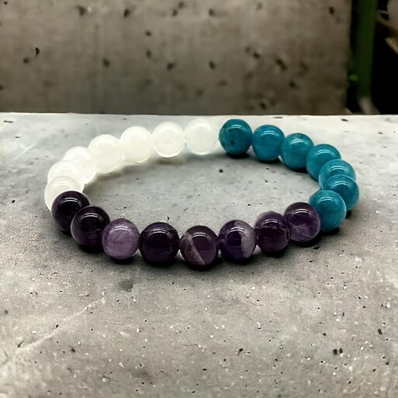 Unisex Anxiety Crystal Healing Bracelet
